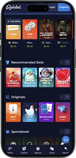Download Rainbet Casino op je telefoon